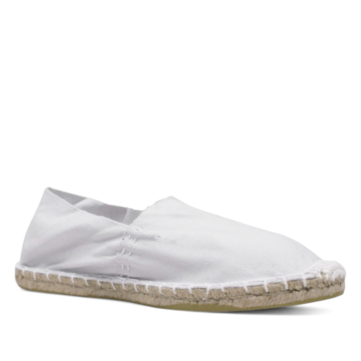 Espardenyes SELQUIR blanques amb sola d'espart i estil clàssic per a home - Querol online