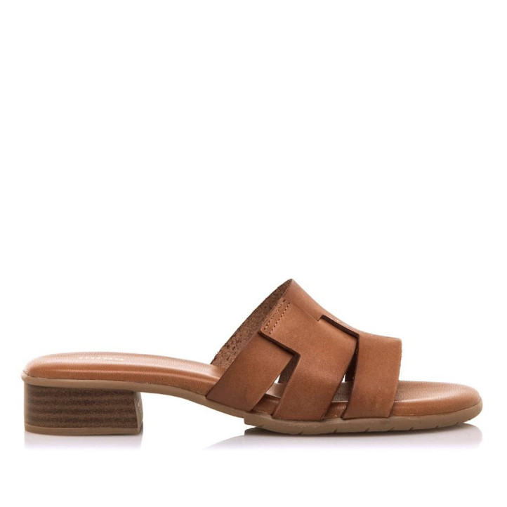 Sandalias planas Mustang ines marrones en tono avellana - Querol online