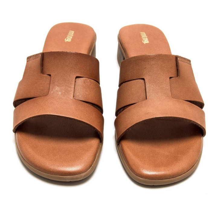 Sandalias planas Mustang ines marrones en tono avellana - Querol online