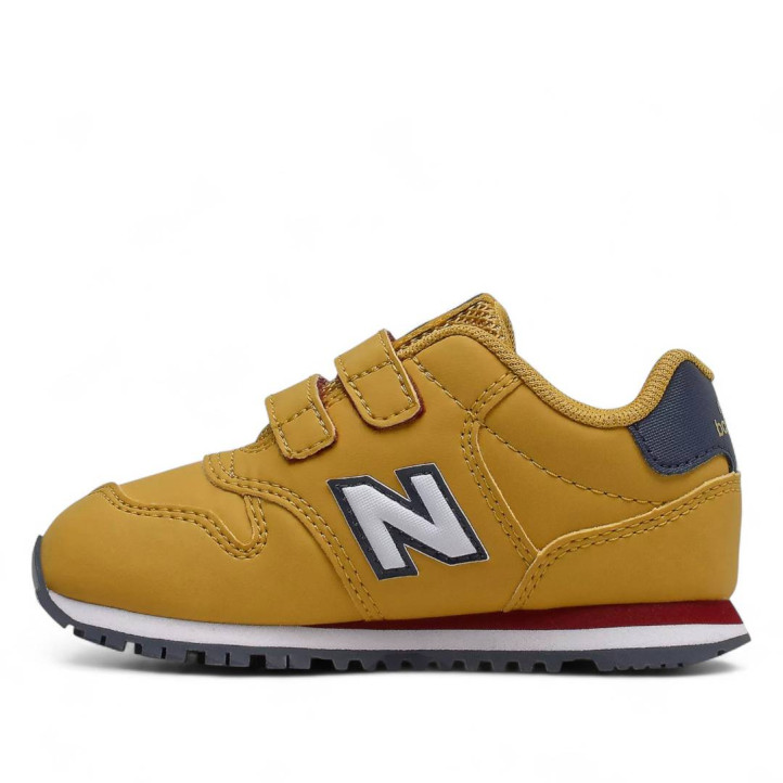 Zapatillas deporte New Balance 500 hook & loop harvest gold con nb navy y nb scarlet - Querol online