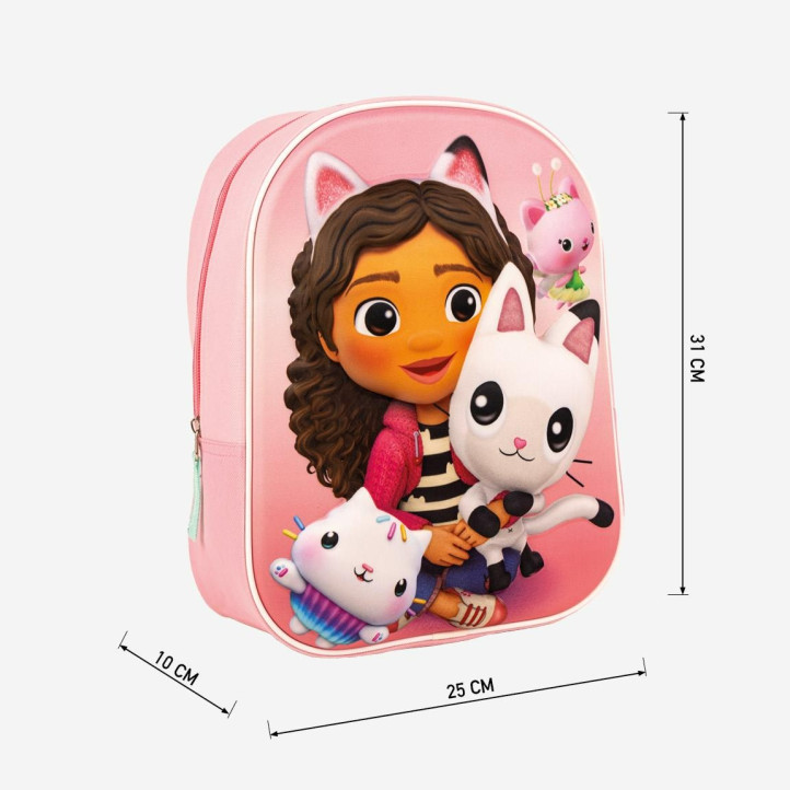Mochilas Cerda rosa 3d gabby's dollhouse - Querol online