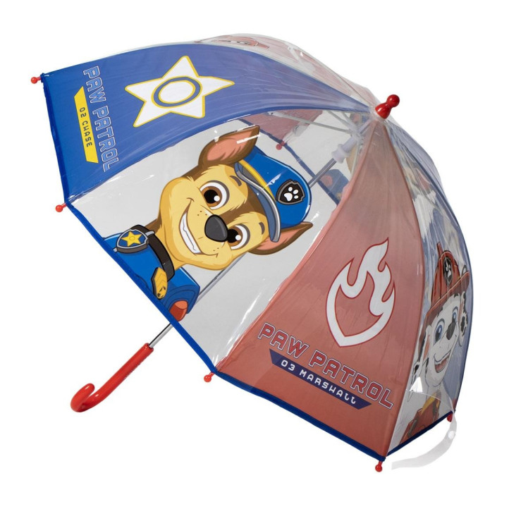 Paraguas Cerda azul y rojo poe burbuja paw patrol - Querol online