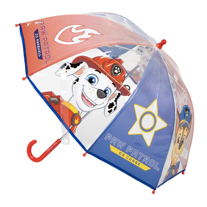 Paraguas Cerda azul y rojo poe burbuja paw patrol - Querol online