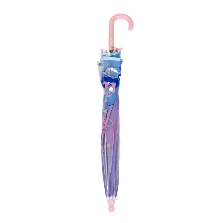Paraguas Cerda rosa y azul poe burbuja stitch - Querol online