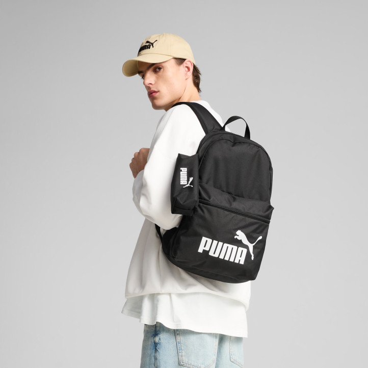Mochila Puma negra con letras blancas phase backpack - Querol online