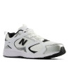 Zapatillas deportivas New Balance 408 white con black y silver para mujer