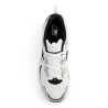 Zapatillas deportivas New Balance 408 white con black y silver para mujer
