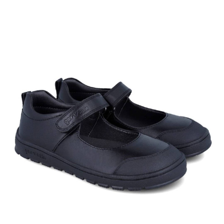 Zapatos colegiales Garvalin 251506 negros estilo mercedita respetuosos - Querol online