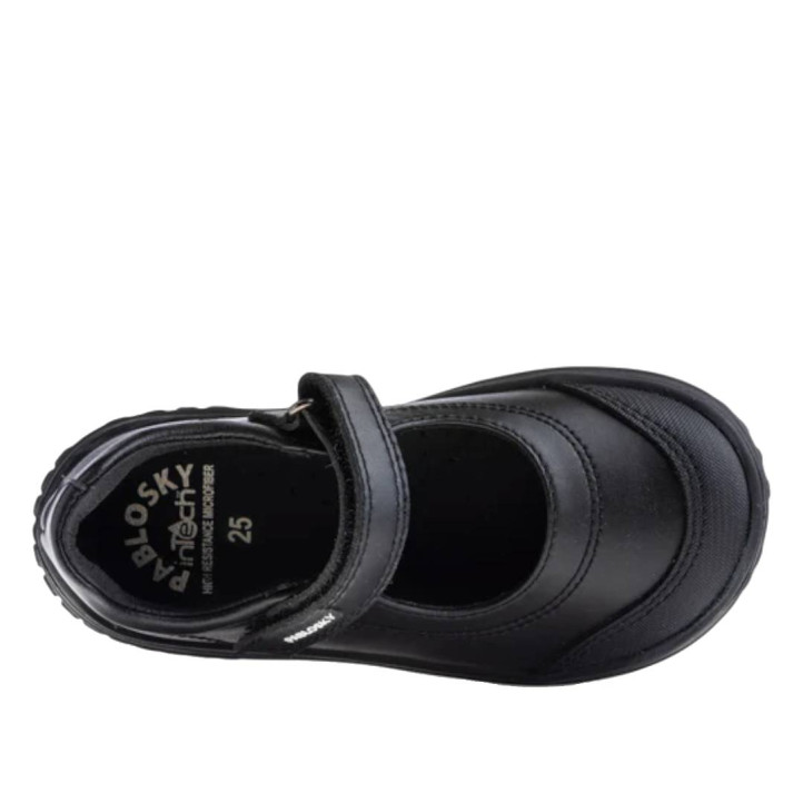 Sabates collegials Pablosky sonic 355415 negres estil mercedita respectuosos - Querol online