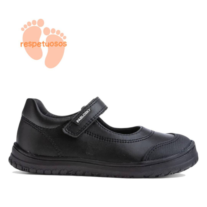 Zapatos colegiales Pablosky sonic 355415 negros estilo mercedita respetuosos - Querol online