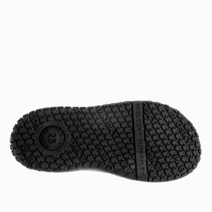 Zapatos colegiales Pablosky sonic 355515 negros con cierre ancho de velcro respetuosos - Querol online
