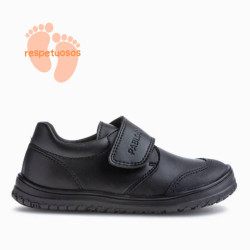 Zapatos colegiales Pablosky sonic 355515 negros con cierre ancho de velcro respetuosos - Querol online