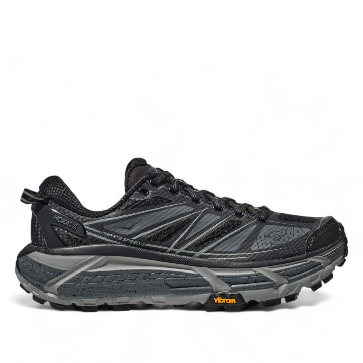 Zapatillas deportivas Hoka mafate speed 2 black con castlerock - Querol online