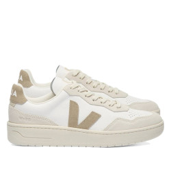 Zapatillas deportivas VEJA v-90 leather white taupe hombre - Querol online