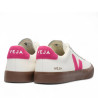 Zapatillas urban VEJA campo leather white pink bark mujer