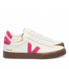 Sabatilles urban VEJA campo leather white pink dona