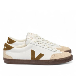 Zapatillas urban VEJA volley leather white tent bark mujer - Querol online