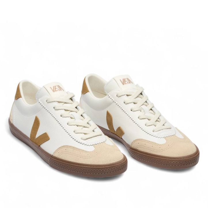 Sabatilles urban VEJA volley leather white tent bark dona - Querol online