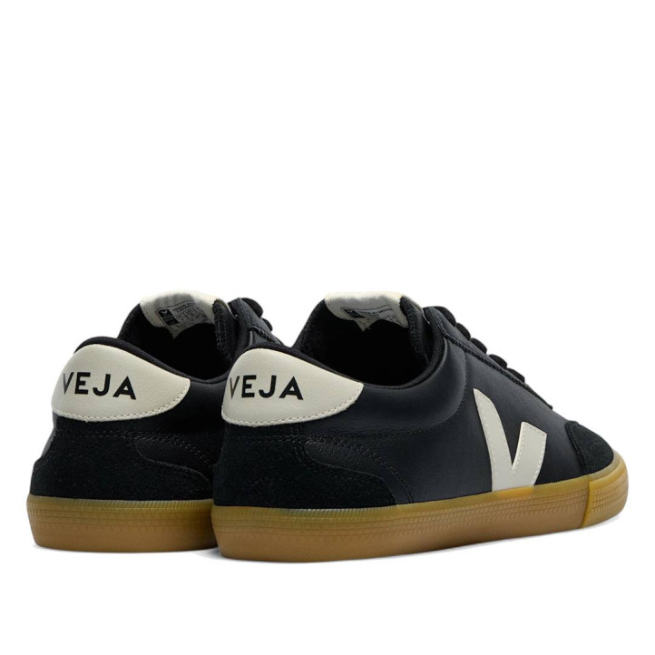 Zapatillas urban VEJA volley leather black pierre mujer - Querol online
