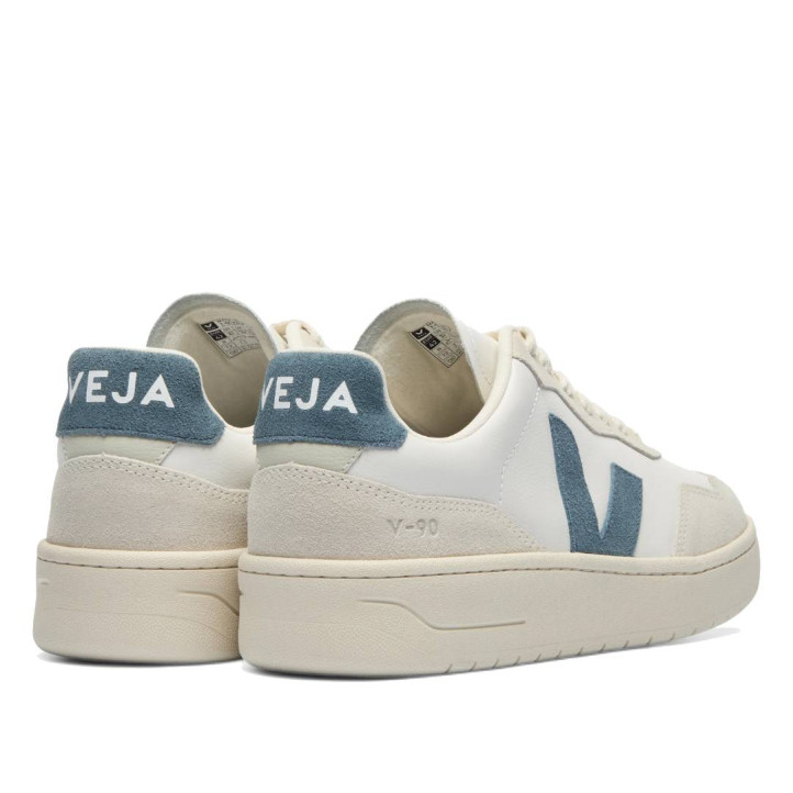 Zapatillas urban VEJA v-90 leather white california mujer - Querol online