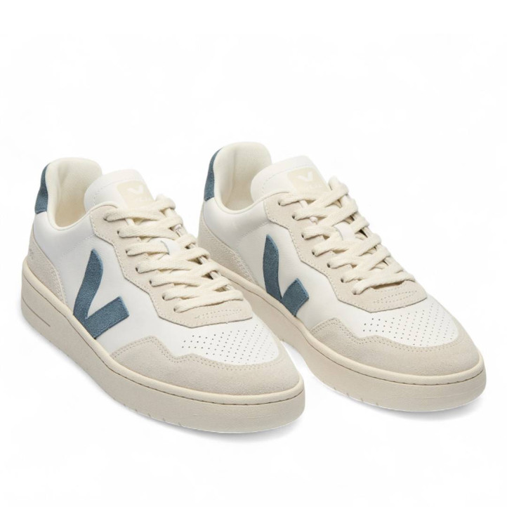 Zapatillas urban VEJA v-90 leather white california mujer - Querol online