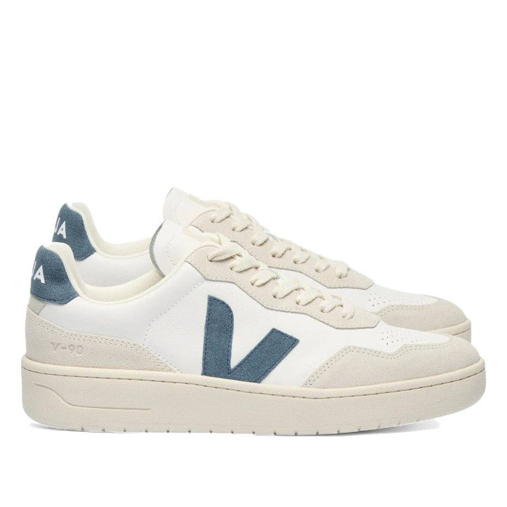 Zapatillas urban VEJA v-90 leather white california mujer - Querol online