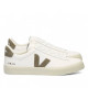 Zapatillas urban VEJA campo leather white kaki mujer - Querol online