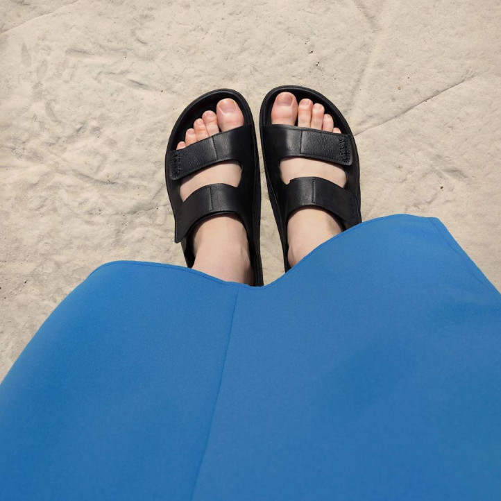 Sandàlies planes VEJA etna leather full black dona - Querol online