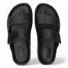 Sandàlies planes VEJA etna leather full black dona