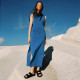 Sandalias planas VEJA etna leather full black mujer - Querol online