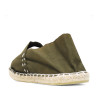 Alpargatas planas SELQUIR verdes con suela de esparto y estilo clásico para mujer