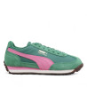 Zapatillas urban Puma easy rider vintage verdes y rosas para mujer
