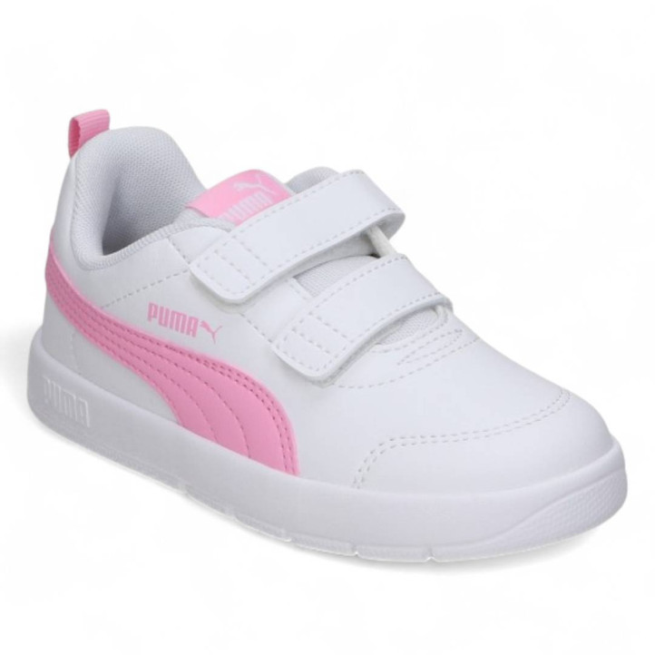Zapatillas deporte Puma courtflex blancas y rosas - Querol online