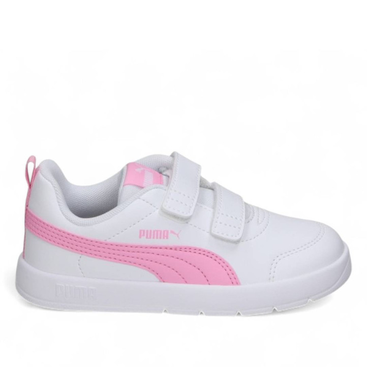 Zapatillas deporte Puma courtflex blancas y rosas - Querol online