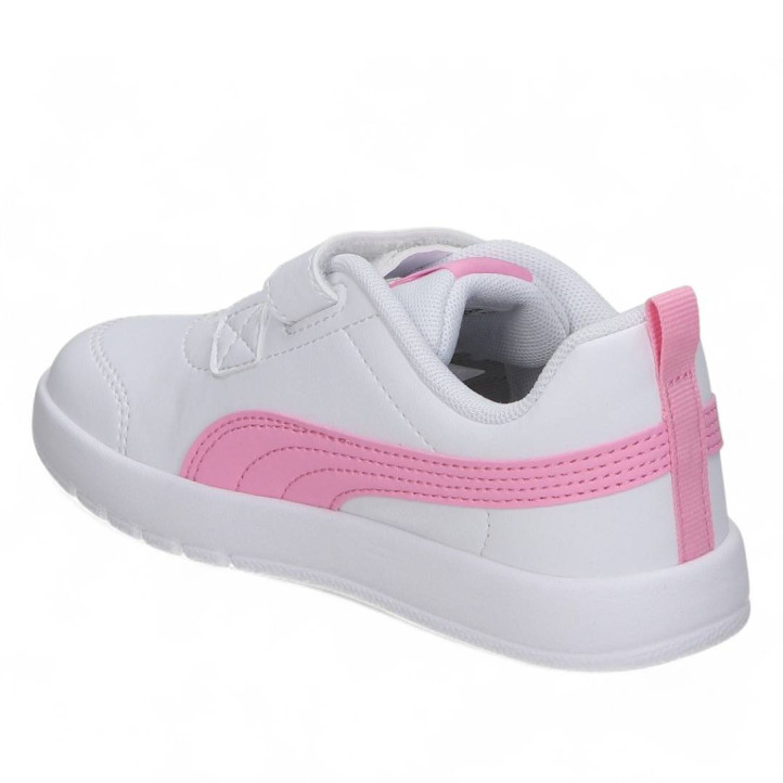 Zapatillas deporte Puma courtflex blancas y rosas - Querol online