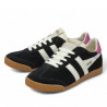 Zapatillas urban Gola elan black con off white y fuchsia para mujer
