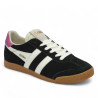 Zapatillas urban Gola elan black con off white y fuchsia para mujer