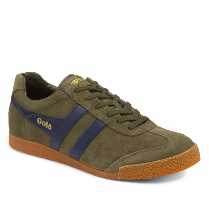 Sabatilles esportives Gola harrier khaki amb navy per a home - Querol online