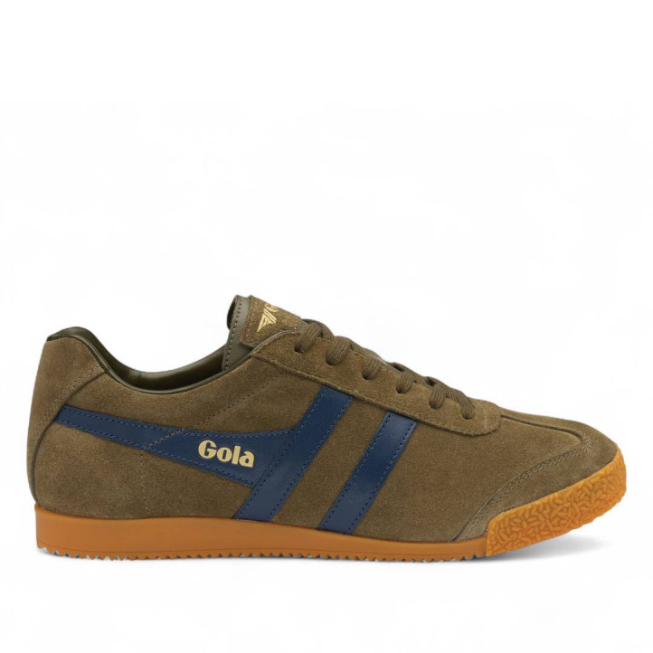 Sabatilles esportives Gola harrier khaki amb navy per a home - Querol online