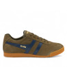 Sabatilles esportives Gola harrier khaki amb navy per a home