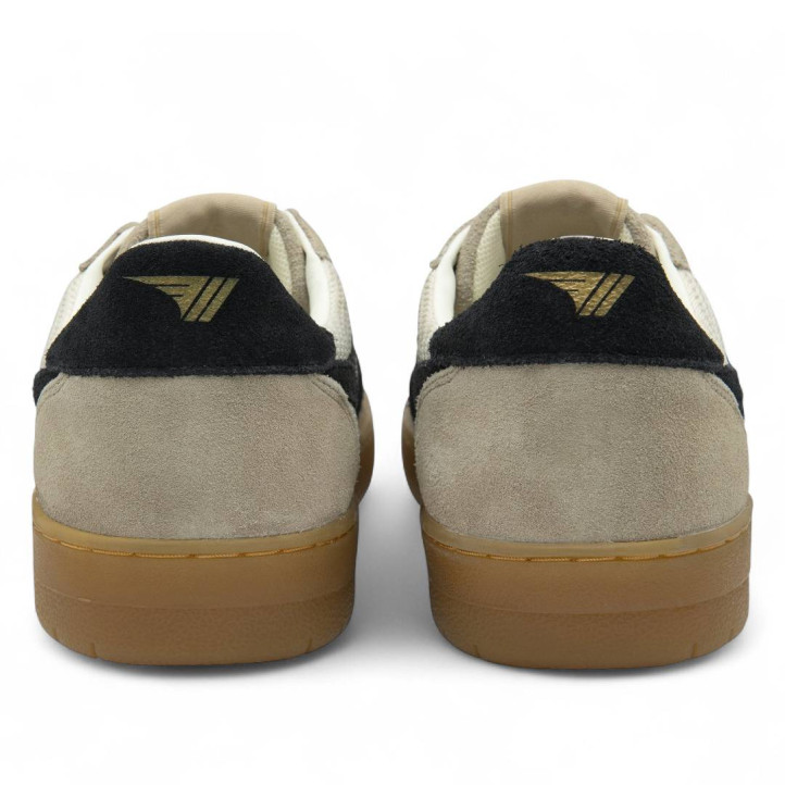 Sabatilles esportives Gola hawk off white amb bone, black i gum per a home - Querol online