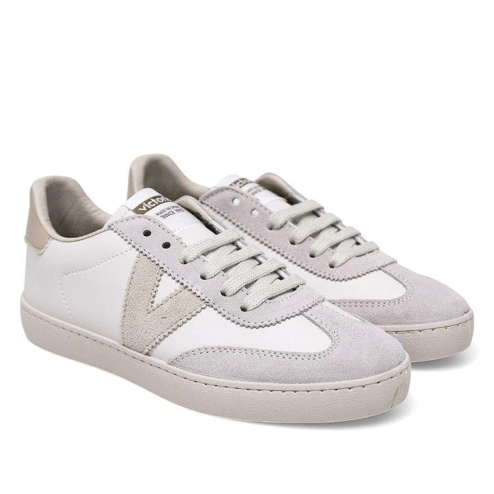 Zapatillas urban Victoria berlín ciclista efecto piel y serraje hielo - Querol online