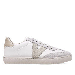 Zapatillas urban Victoria berlín ciclista efecto piel y serraje hielo - Querol online