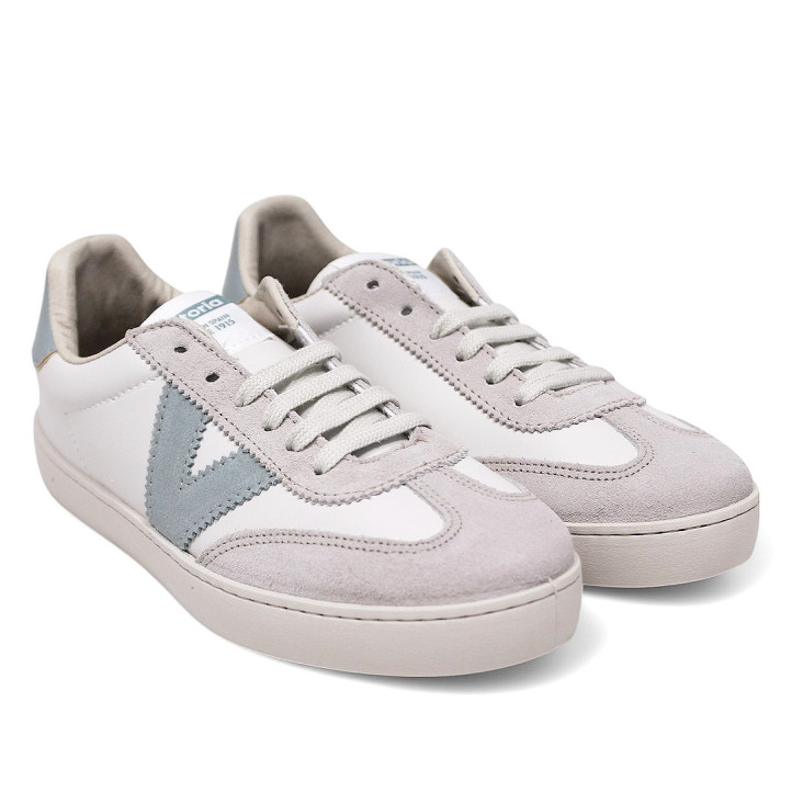 Zapatillas urban Victoria berlín ciclista efecto piel i serraje jade - Querol online