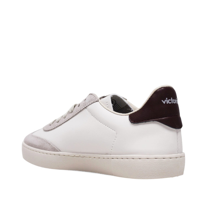 Zapatillas urban Victoria berlín ciclista efecto piel y serraje bordo - Querol online