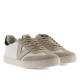 Zapatillas urban Victoria berlín ciclista efecto piel y serraje con borreguito beige - Querol online