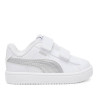 Zapatillas deporte Puma rickie classic blancas y plateadas