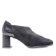 Botines tacón Daniela Vega negros tobilleros con costura central - Querol online