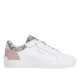 Zapatillas urban Pepe Jeans candem twist blancas con detalles rosas y lengüeta con animal print - Querol online