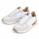 Zapatillas urban Pepe Jeans brit mirror blancas con detalles marrones y dorados - Querol online